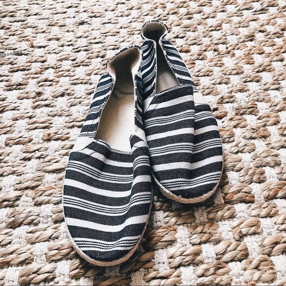 Striped Slip-ons